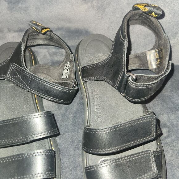 Dr. Martens Black Junior Klaire Leather Strap Sandals Size 6 - Picture 3 of 8